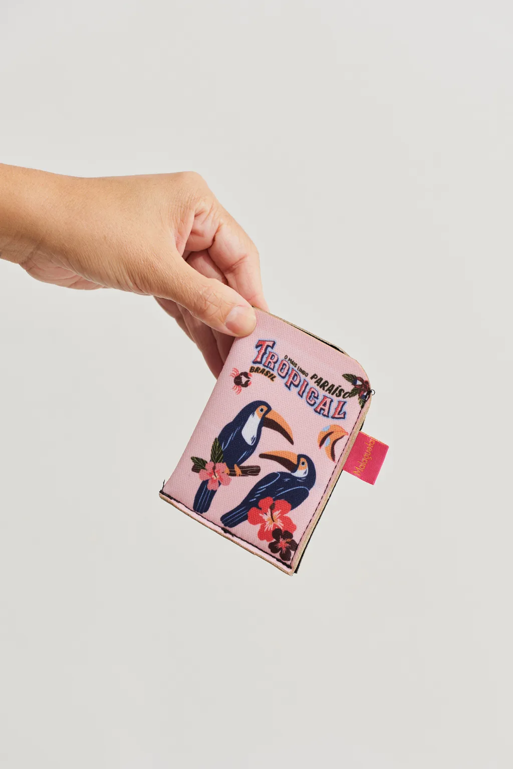 Porta Cartão Neoprene Rosa